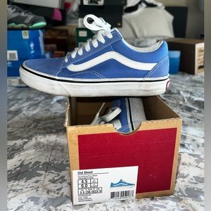 Perrywinkle Vans size 4.5y/6w